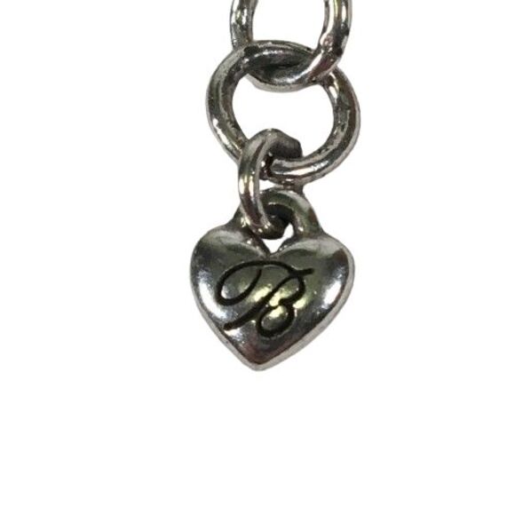 BRIGHTON Large Filagree Pendant Medallion w/ Crystals Double Chain Necklace Vtg - Picture 12 of 13